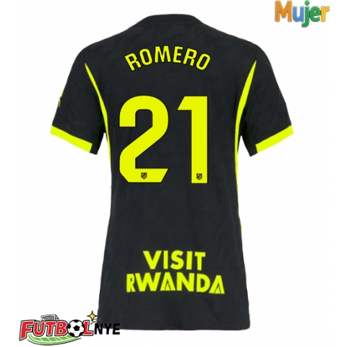 Camiseta Atletico Madrid Cristian Romero #21 Visitante Equipación para mujer 2026-27 manga corta